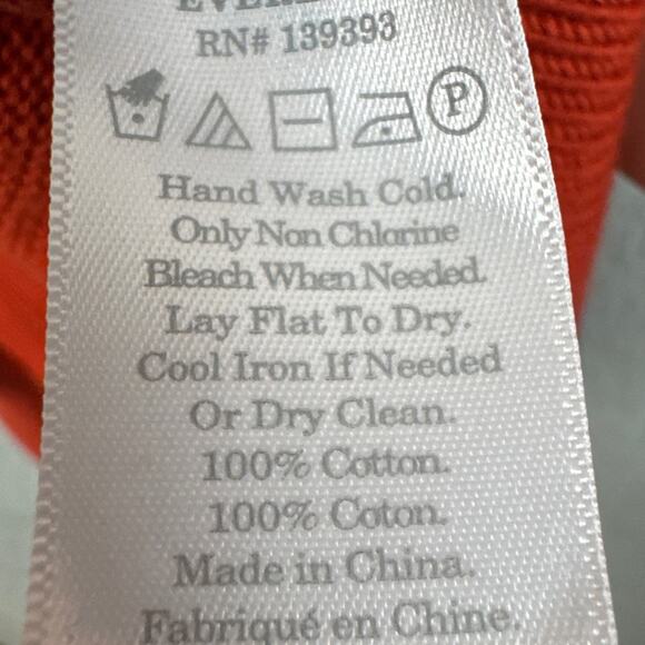 Everlane Women's Soft Cotton Crew Neck Sweater Burnt Orange XS Elevated Basic - Picture 8 of 8